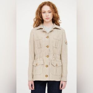 Veronica Beard Preppy Academia Military Capsule Neutral Tailored Jacket 6 / 8